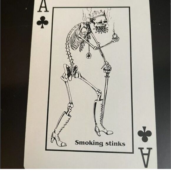 Vintage 1985 Don’t Smoke Yourself to Death Playing Cards Cigarettes New Sealed - Picture 5 of 8